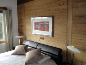 Zimmerwand aus Altholz