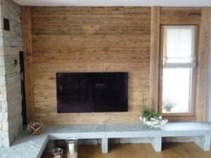 Wohnzimmer aus Altholz
