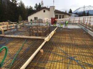 Wohn- und Gewerbehaus Lenzerheide Referenz Baustelle